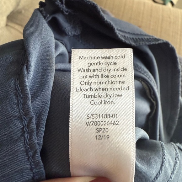 Athleta Jumper Women XL Iron Blue Sleeveless Unbound Jumpsuit Romper Zip Pockets - Picture 10 of 16